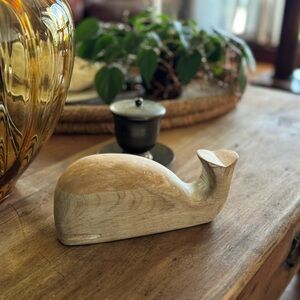 Wooden Whale Figure